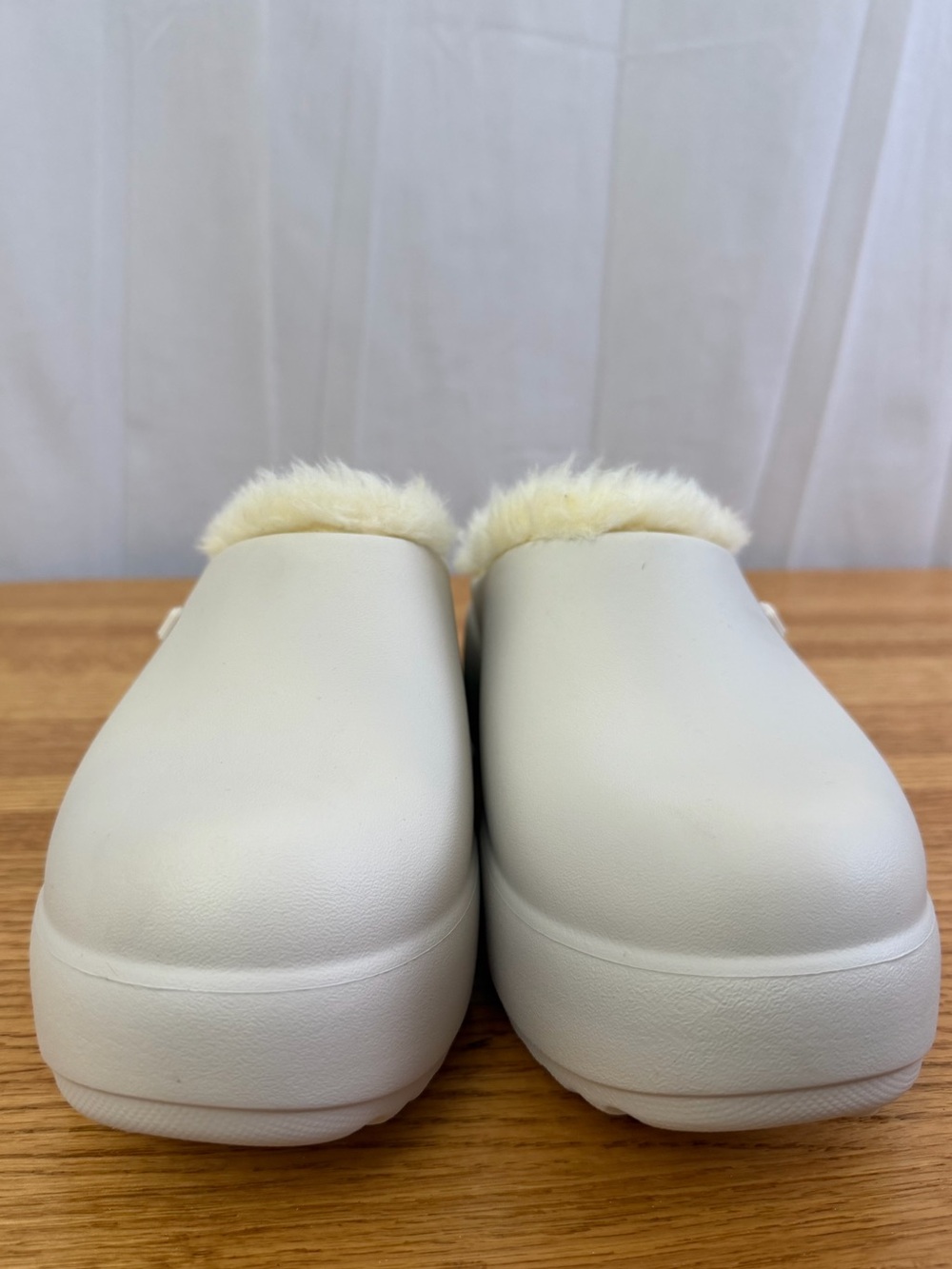 Melissa Light Beige Free Clog Fluffy Platform Shoes Womens Size 9 - Picture 2 of 9